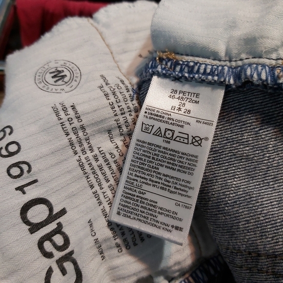 📣2/40$📣 GAP 1969 real straight jeans size 28P - Picture 8 of 8